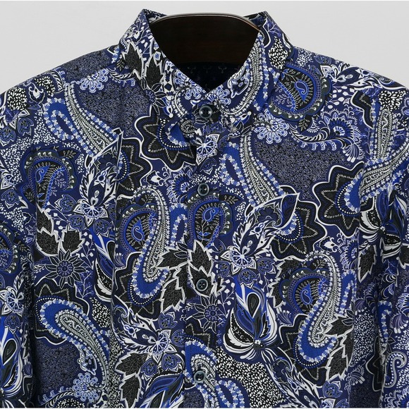 Robert Graham Other - Robert Graham Paisley Button Down Shirt Mens M Blue Classic Fit Mesmerizing 16.5